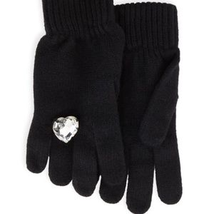 REGINA Jeweled Black Blend Gloves